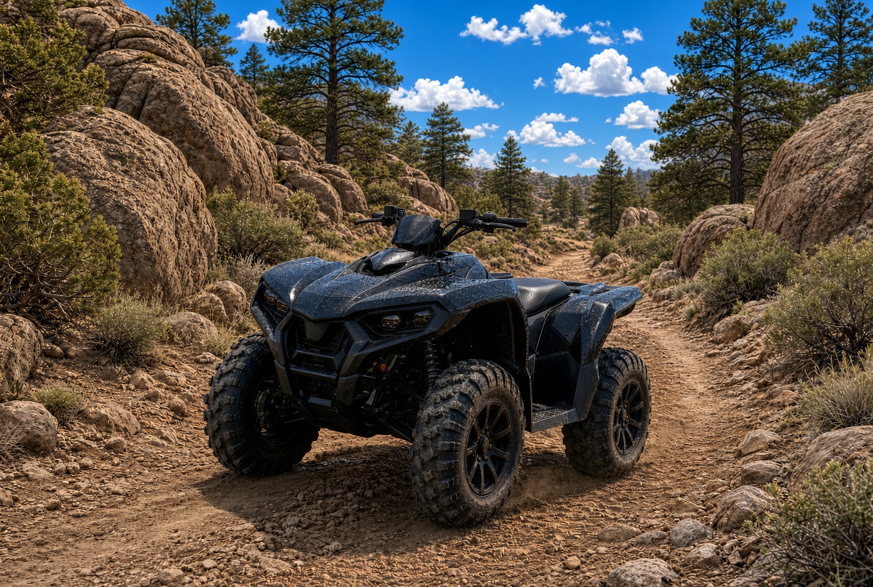 ceramic coating dirt path atv